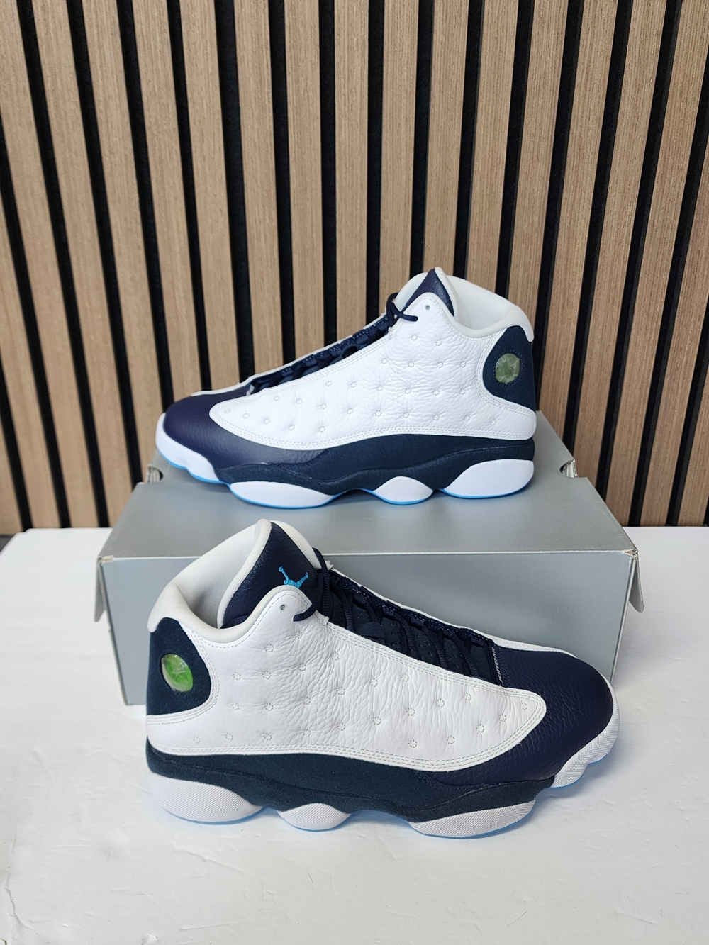 Air Jordan 13 Retro Obsidian Powder Blue White Sneakers 414571-144 Men’s Size 11